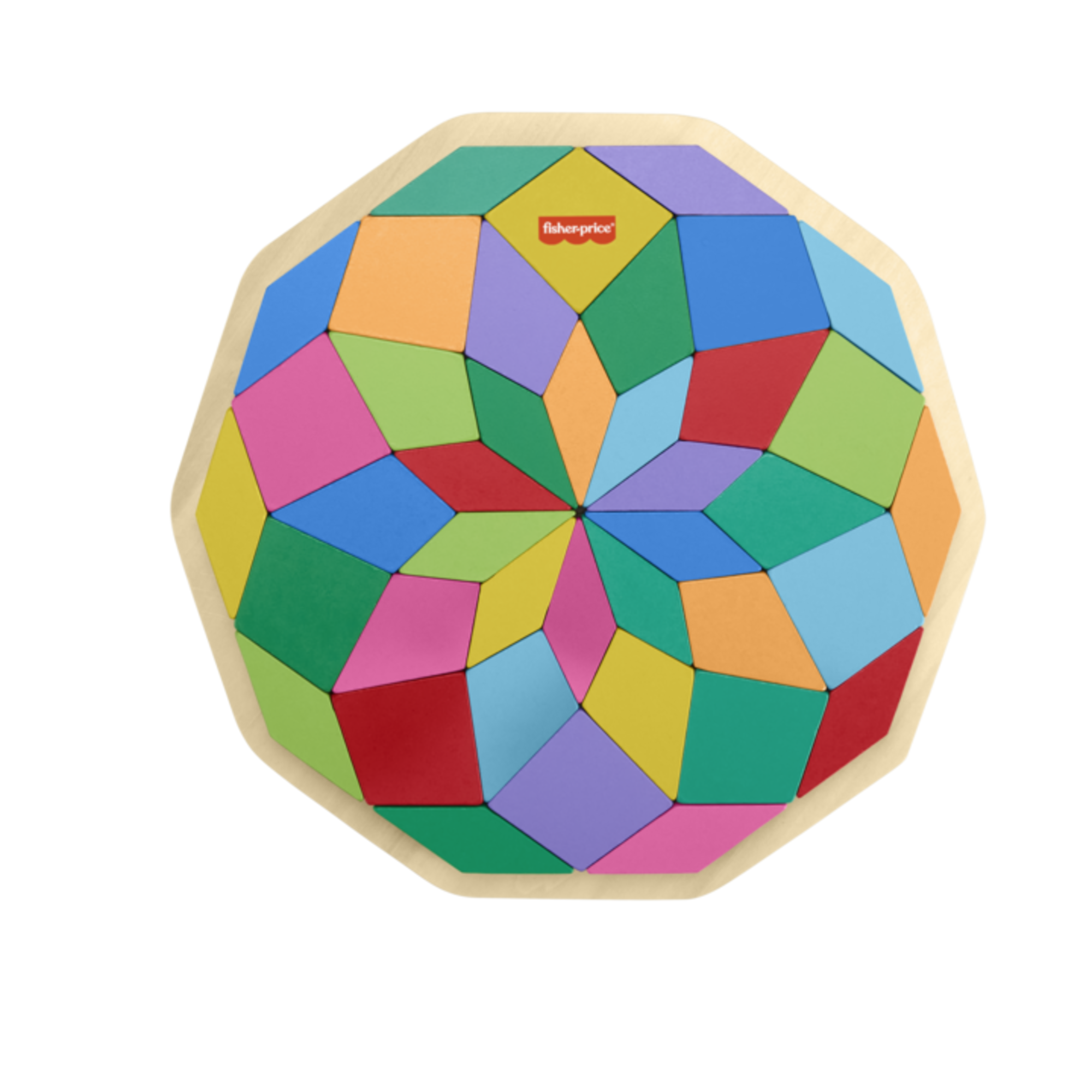 FPHXT94PR4Z.png Fisher-Price Wooden Mandala Puzzle - Image 1