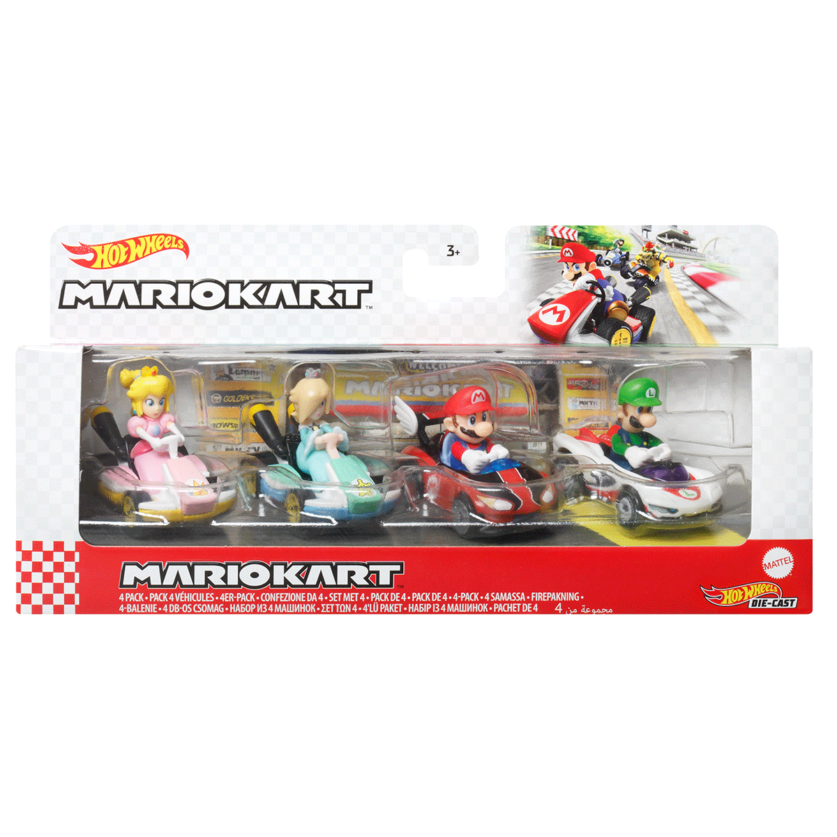 GWB36.gif Hot Wheels Mario Kart 4 Pack - Assorted* - Image 1