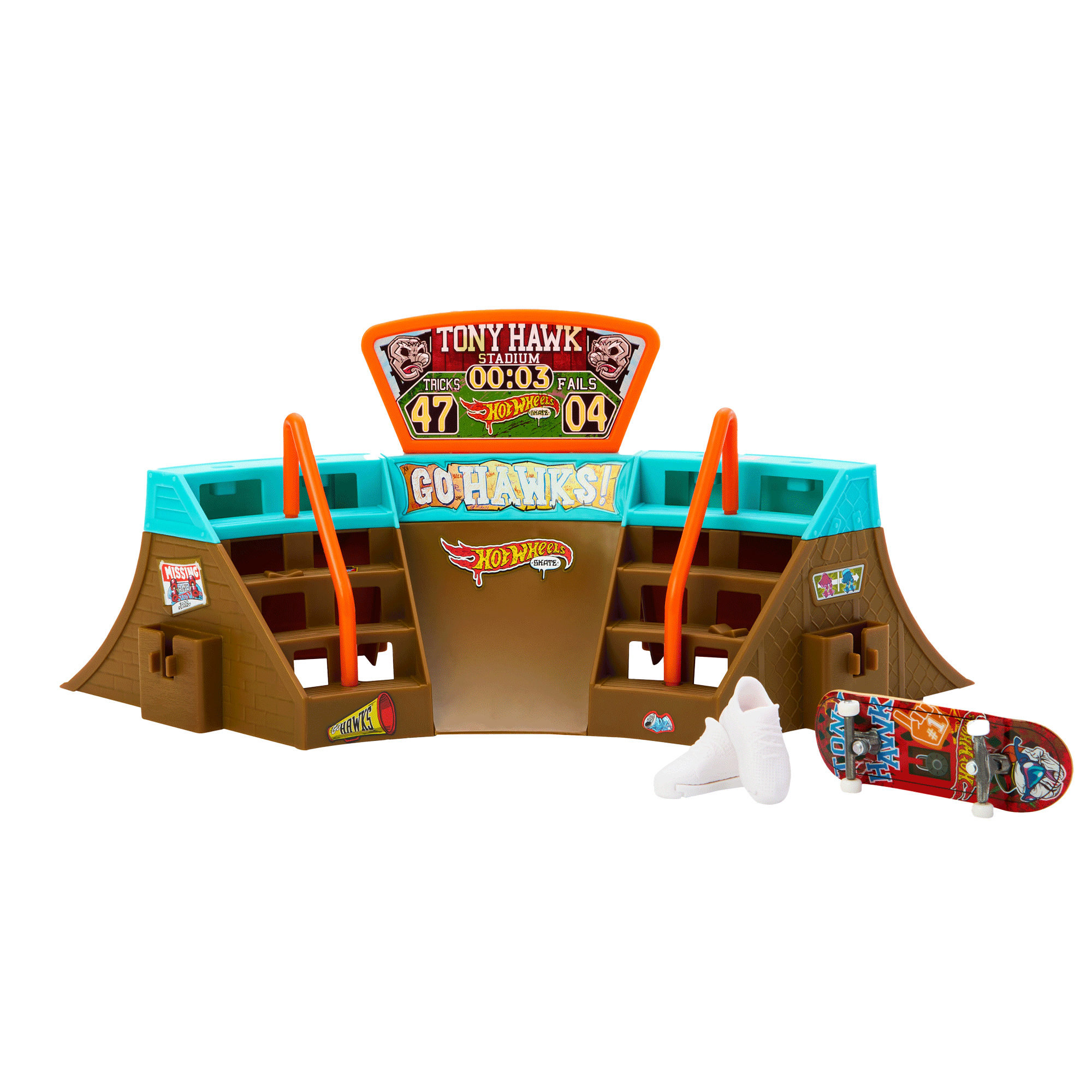 HGT91_8d1d6b40-d6f2-4dab-8191-331fca5ec505.gif Hot Wheels Skate Skatepark - Assorted* - Image 1