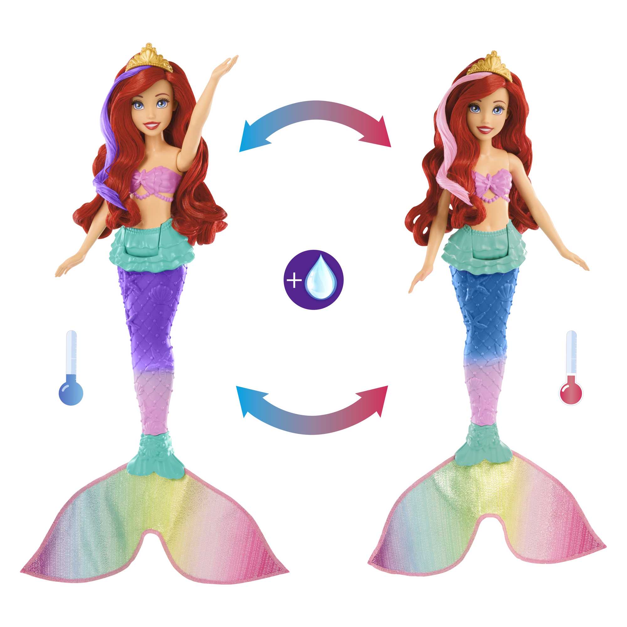Disney Princess Swim & Splash Ariel Doll - Image 2