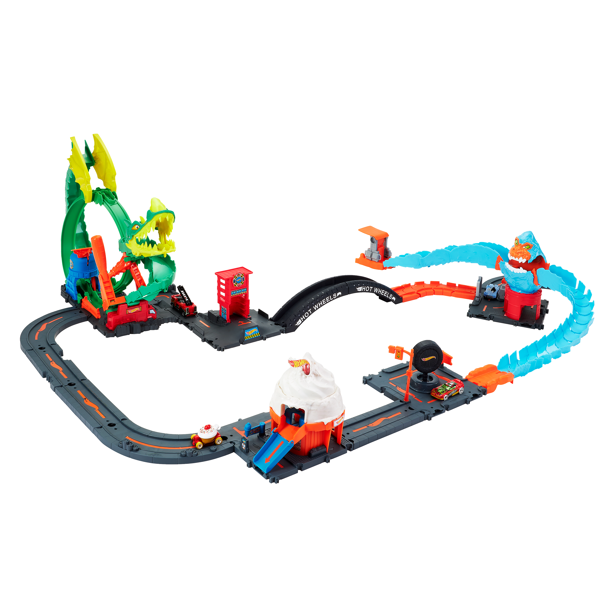 HPM07_C_23_0191.png Hot Wheels City Track Sets Bundle - Image 1
