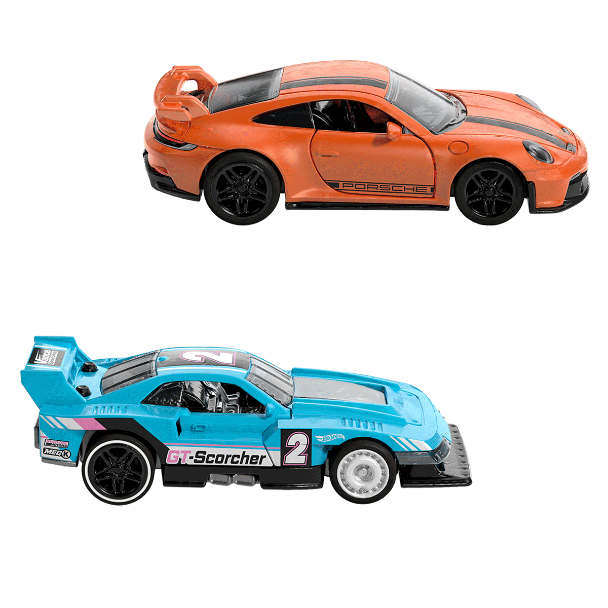 HPR91.gif Hot Wheels Pull-Back Speeders 2-Pack, Assorted - Image 1