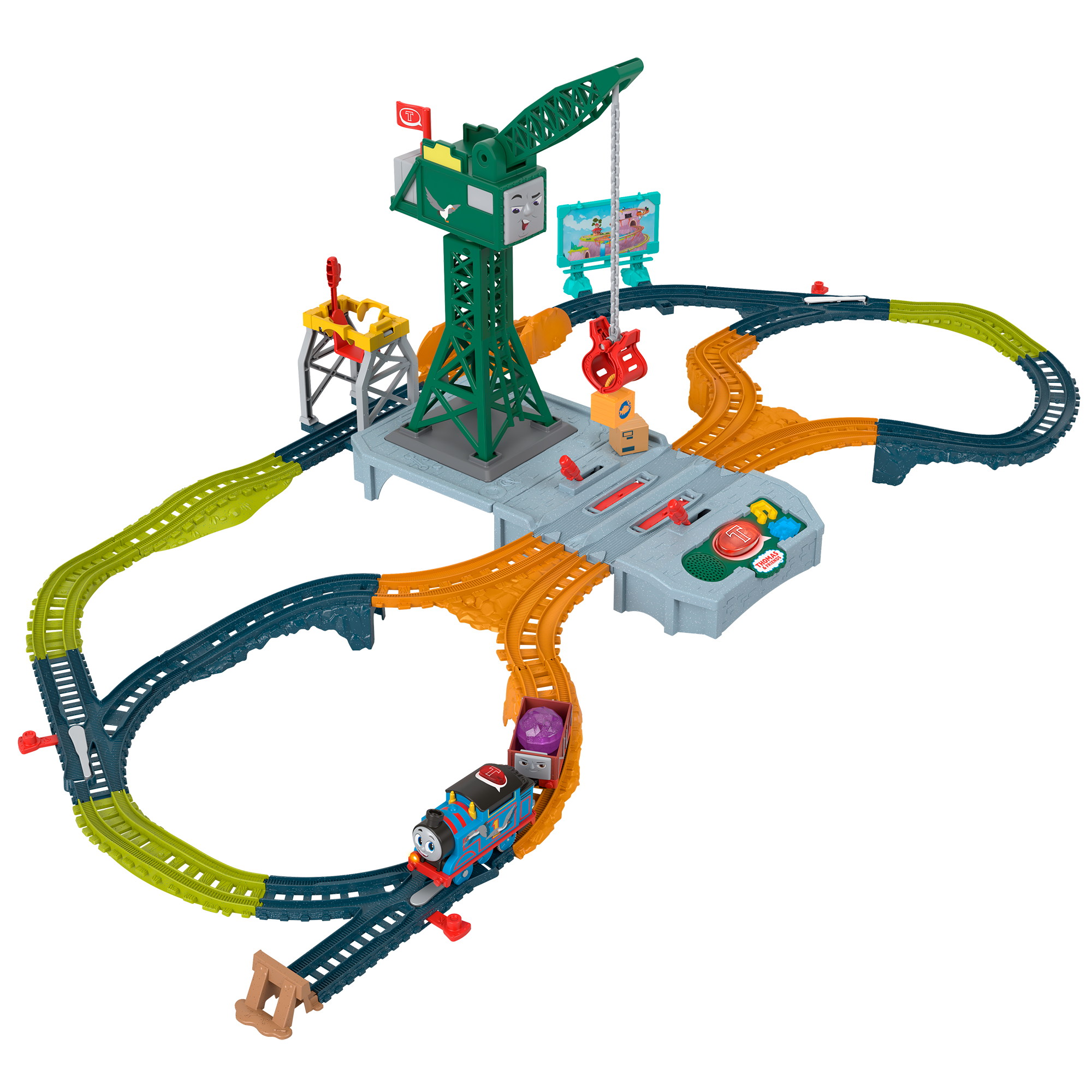 HRC47_Hero_Image_1_US.png Fisher-Price Thomas & Friends Talking Cranky Delivery Train Set - Image 1