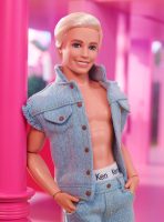 Barbie Movie Ken Doll Wearing Denim Matching Set - Image 7