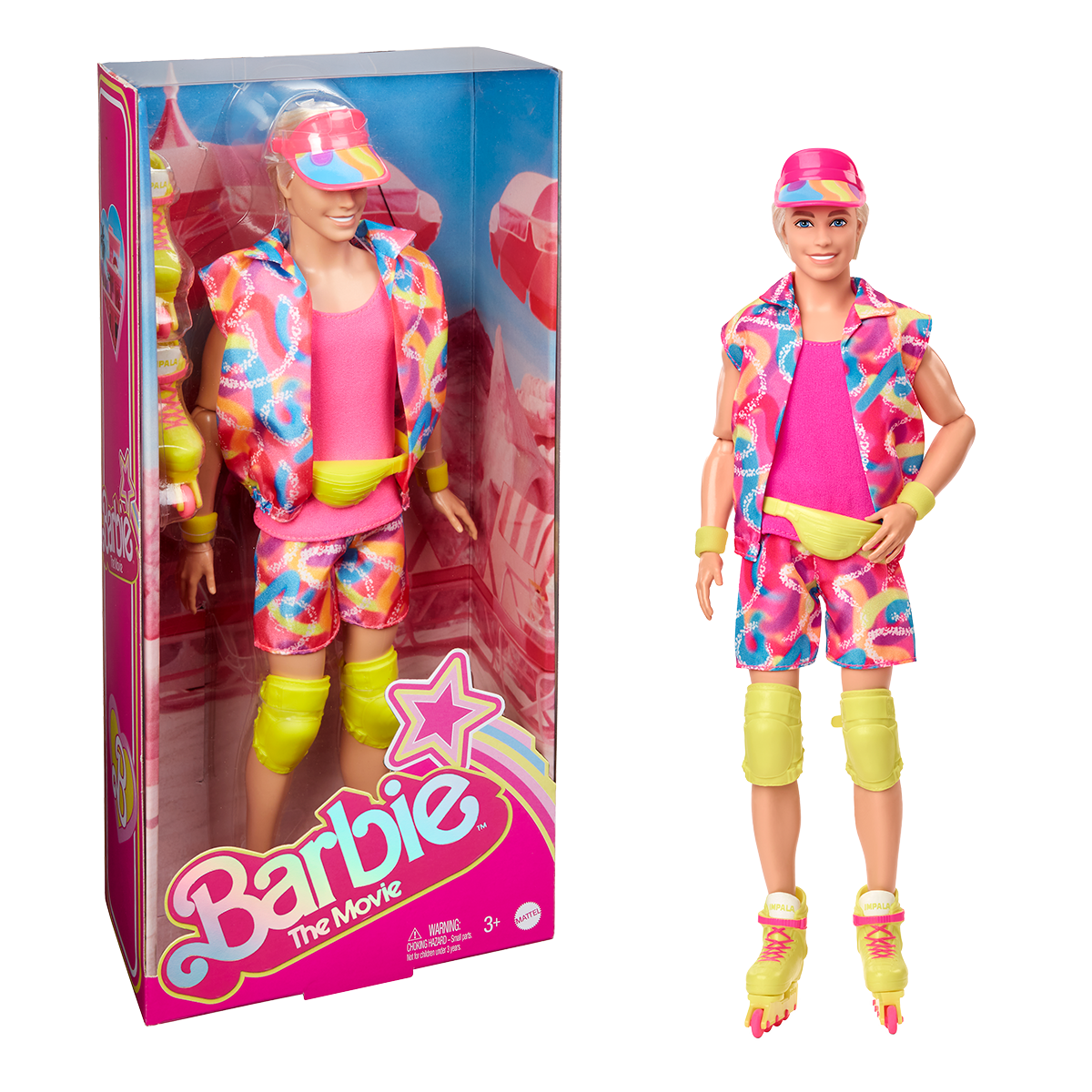 HRF28_W_23_011_HERO.png Barbie Movie Collectible Ken Doll in Inline Skating Outfit - Image 1