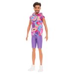 Barbie Fashionistas Ken Doll #227, Brunette Fashion Doll with Totally Hair-Inspired Look, 65th Anniversary