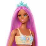 Barbie Mermaid Doll with Pink Hair, Soft Orange Tail and Headband Accessory - Image 2