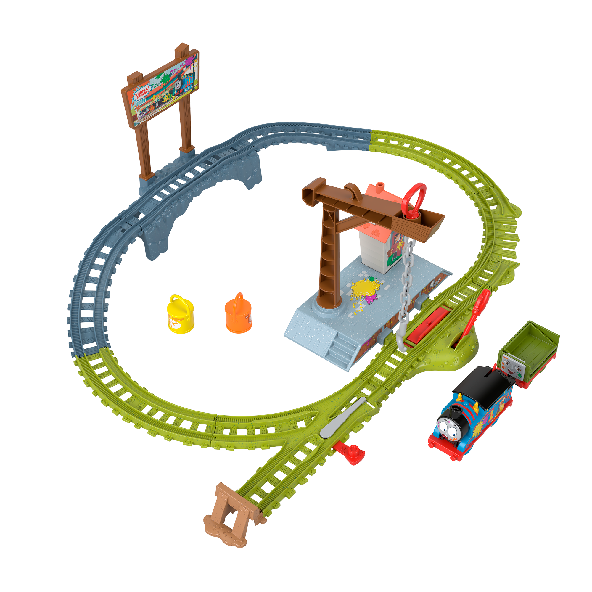 HTN34_Hero_Image_1.png Fisher-Price Thomas & Friends Paint Delivery Set - Image 1