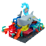 Bundle: Hot Wheels Ultra Shark Car Wash Playset & 10 Basic Assorted Cars - Image 5