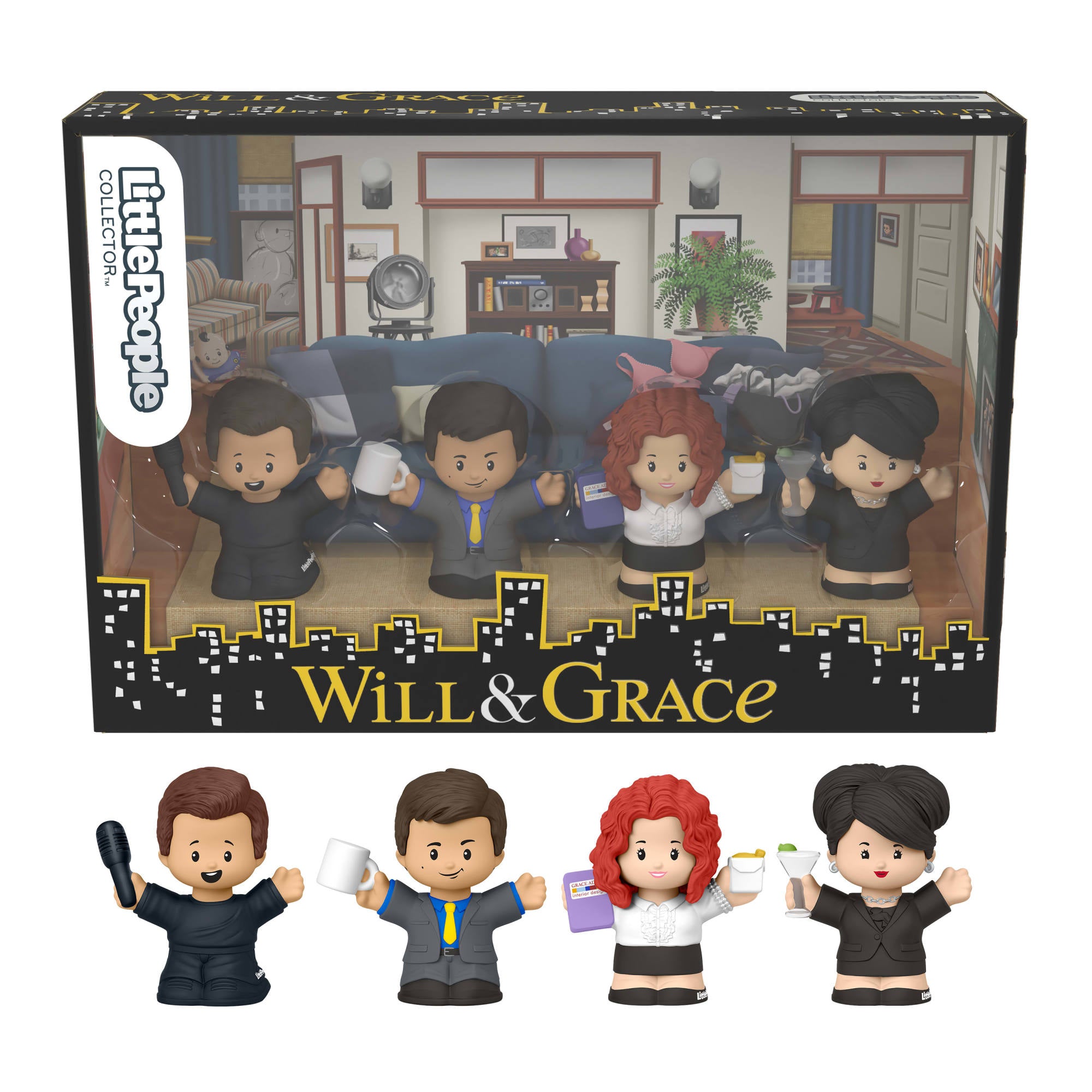 HVG54__EMEA_eRetail_Assets__without_Feature_Callouts__1.jpg Little People Collector Will and Grace TV Series Special Edition Set - Image 1