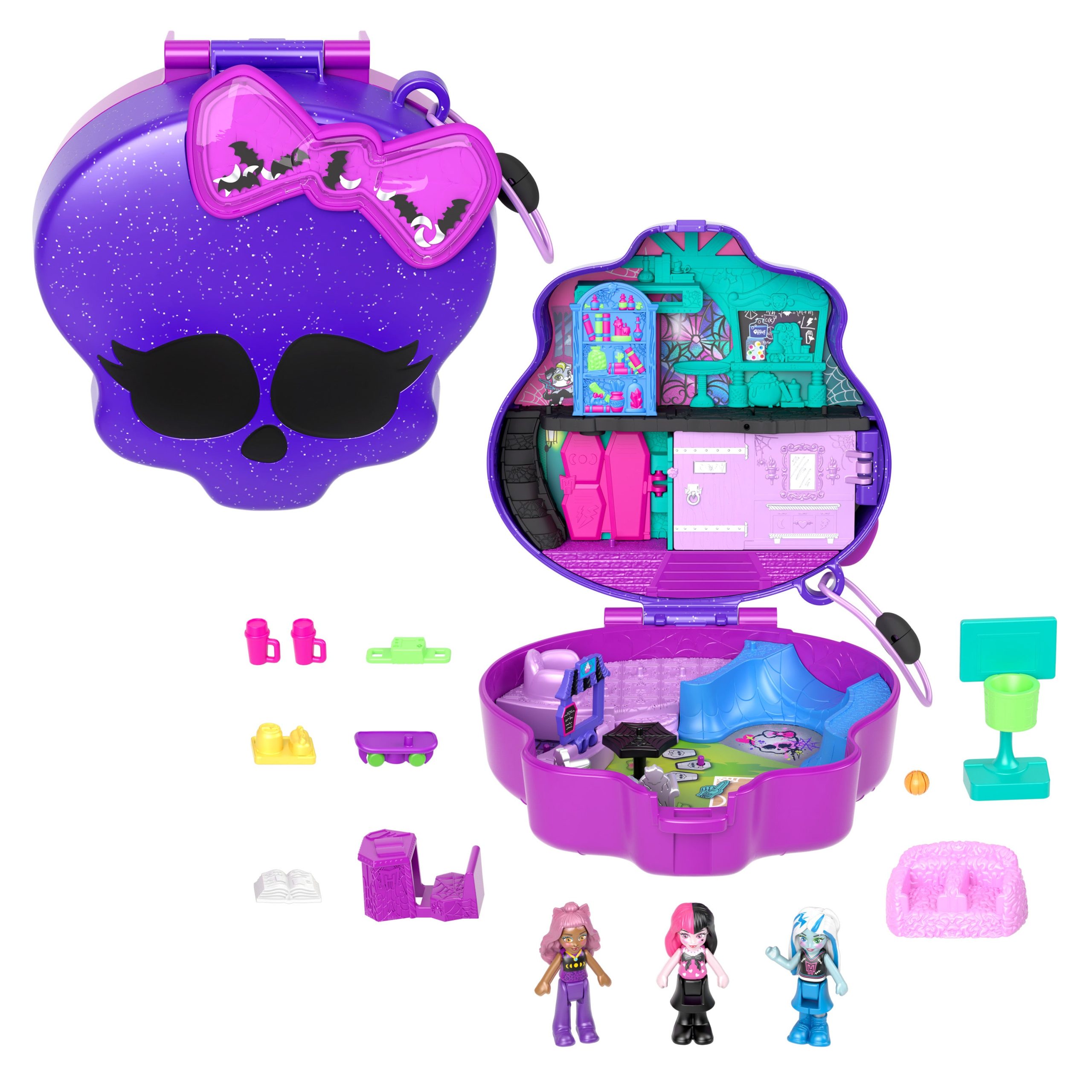 HVV58_eRetail_Assets__without_Feature_Callouts__1.jpg Polly Pocket Monster High Compact - Image 1