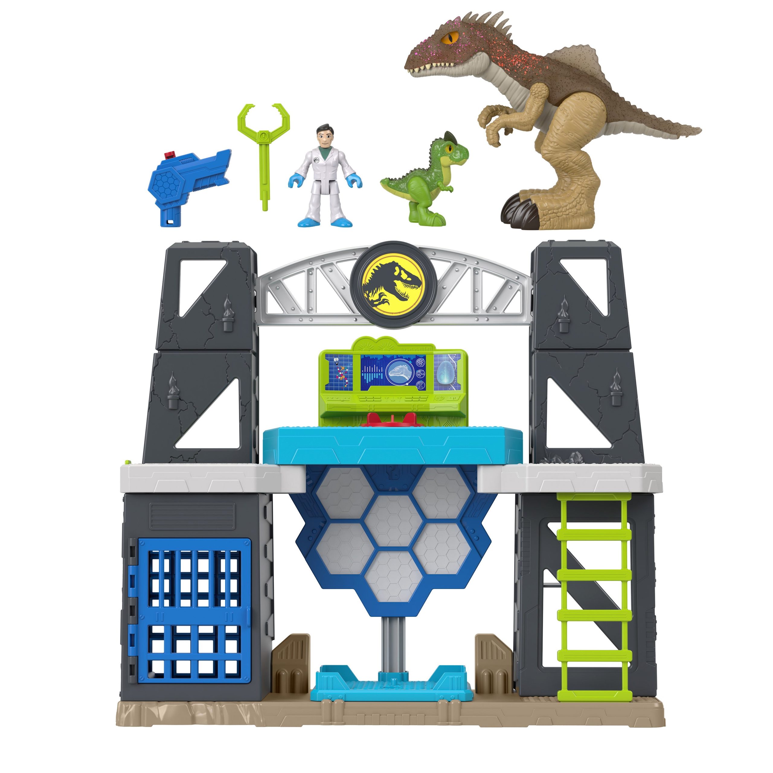 HVY26_eRetail_Assets__without_Feature_Callouts__6.jpg Imaginext Jurassic World Scan & Glow Dino Playset - Image 1