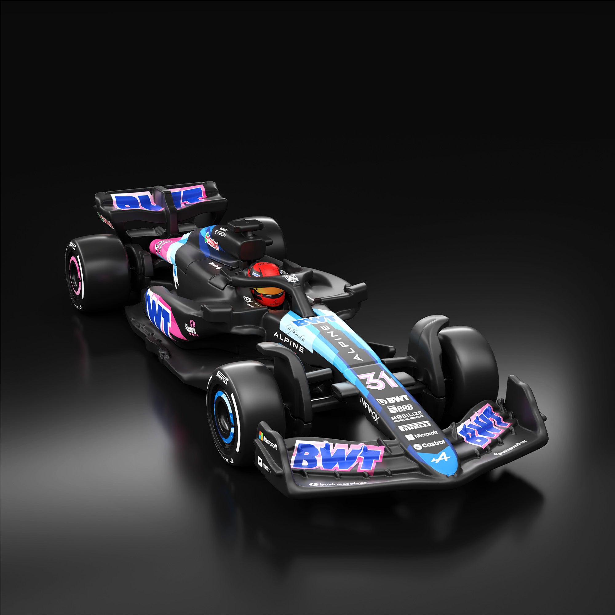 HWC_PDP_F1_JBM09_Alpine_001.jpg Hot Wheels® F1® Series: BWT Alpine Formula One™ Team A524 Car #31 - Image 1