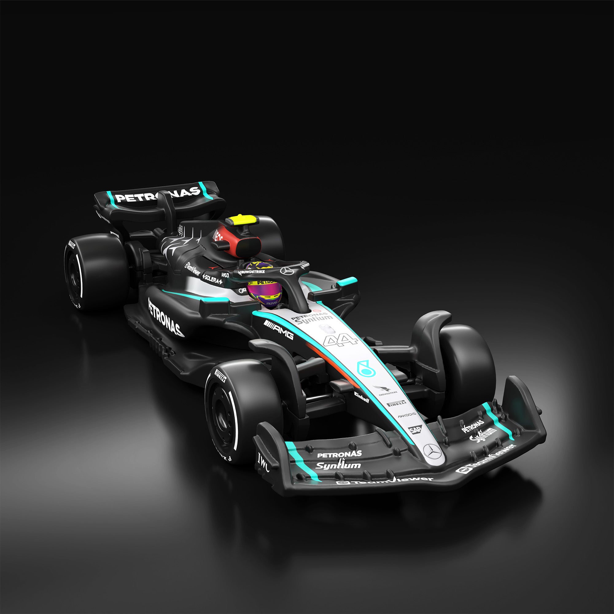 HWC_PDP_F1_JBM16_Mercedes_001.jpg Hot Wheels® F1® Series: Mercedes-AMG PETRONAS Formula One™ Team W15 Car #44 - Image 1