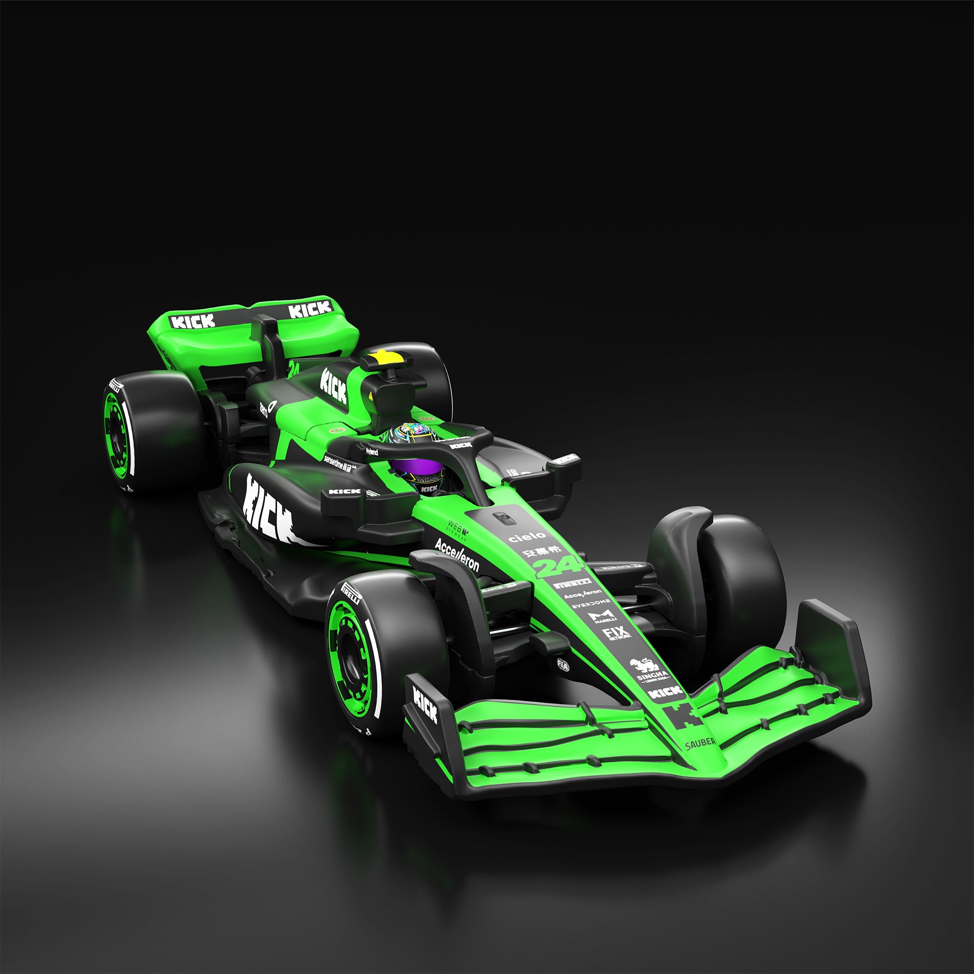 HWC_PDP_F1_JBM23_Sauber_001.jpg Hot Wheels® F1® Series: Stake F1® Team KICK Sauber C44 Car #24 - Image 1