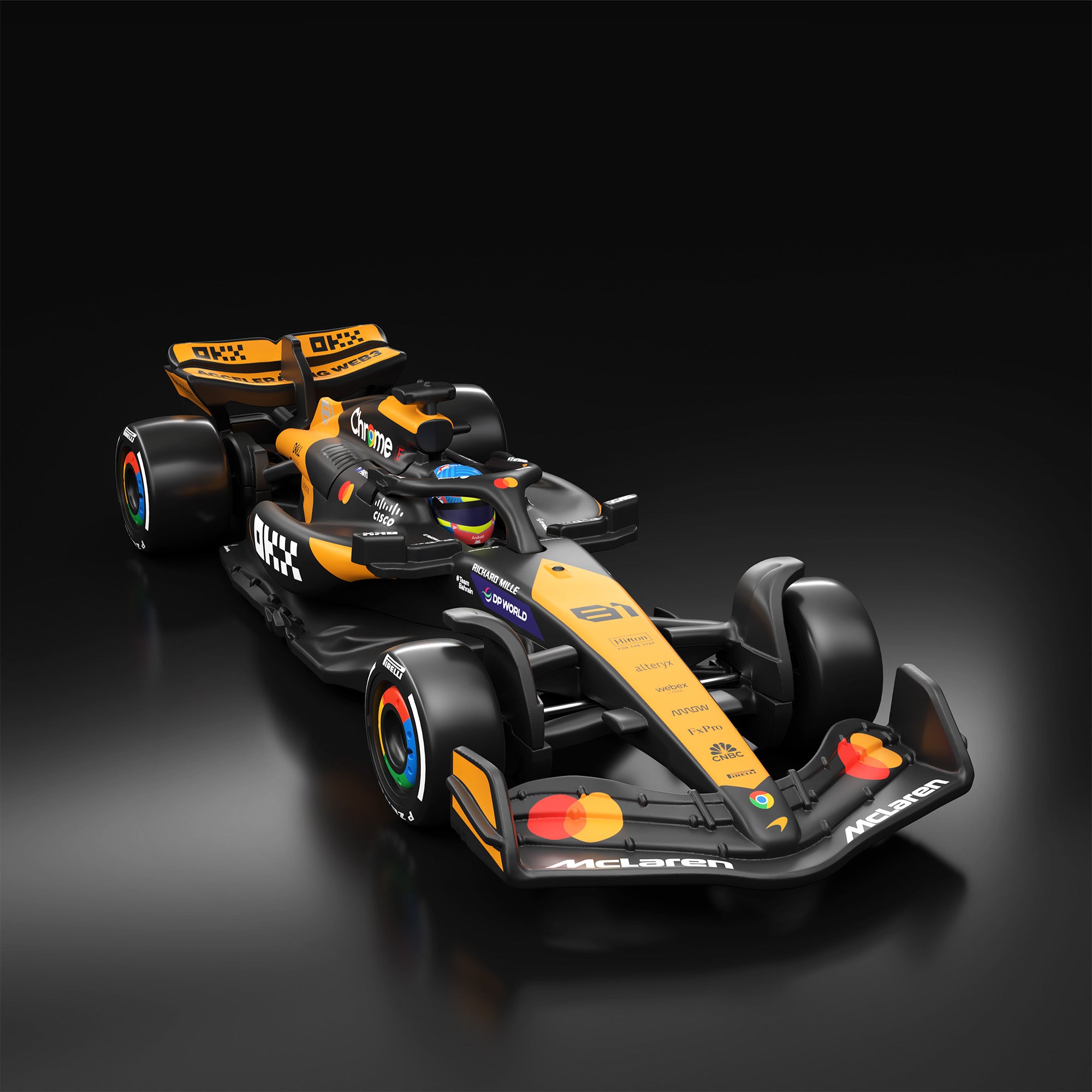 HWC_PDP_F1_JBM25_Mclaren_001.jpg Hot Wheels® F1® Series: McLaren Formula 1® Team MCL38 Car #81 - Image 1