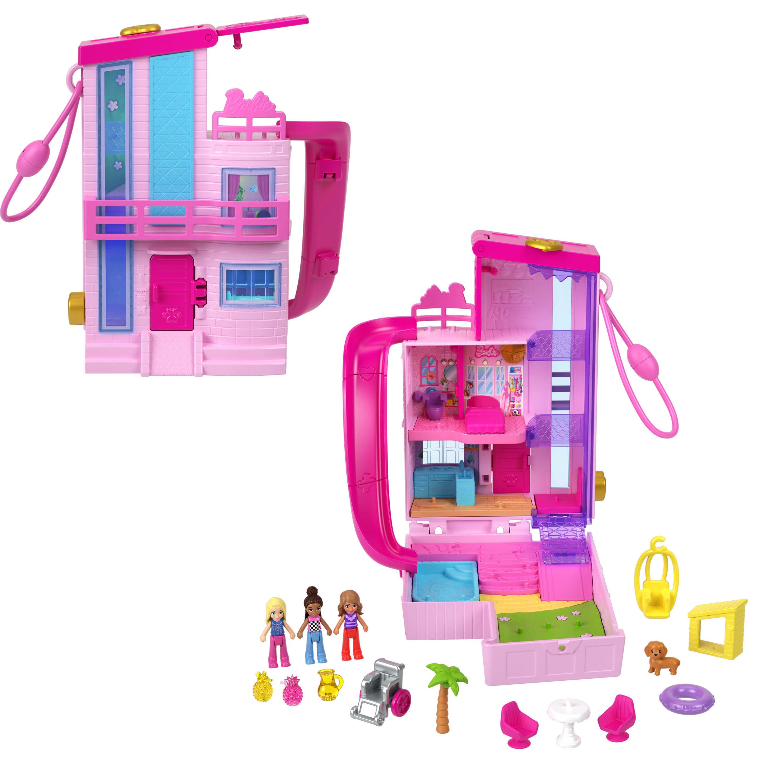 HWP11_eRetail_Assets__without_Feature_Callouts__1.jpg Polly Pocket Barbie Compact - Image 1