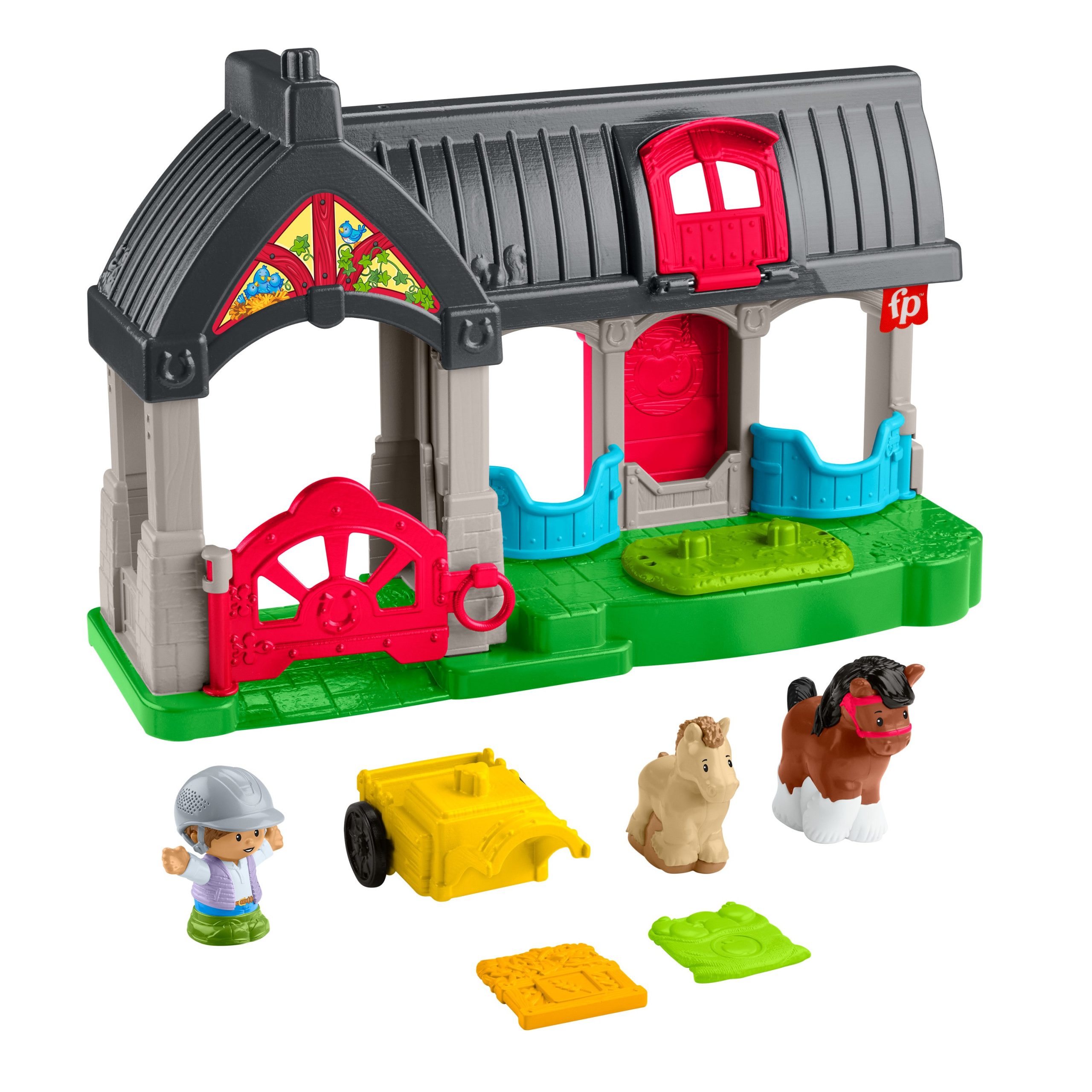 HWR84_eRetail_Assets__without_Feature_Callouts__1.jpg Little People Friendly Horses Stable - Image 1