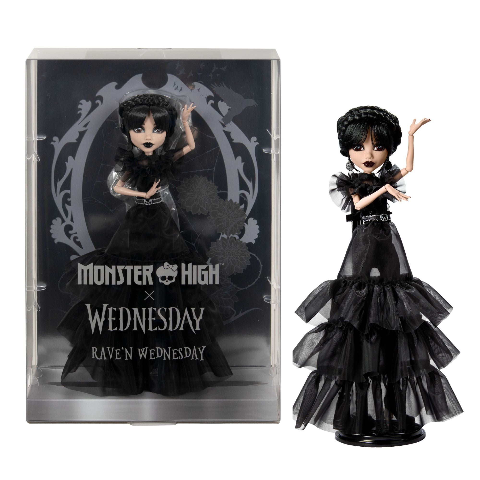 HXJ03_-_Hero_Image.jpg Monster High Rave’N Dance Wednesday Doll - Image 1