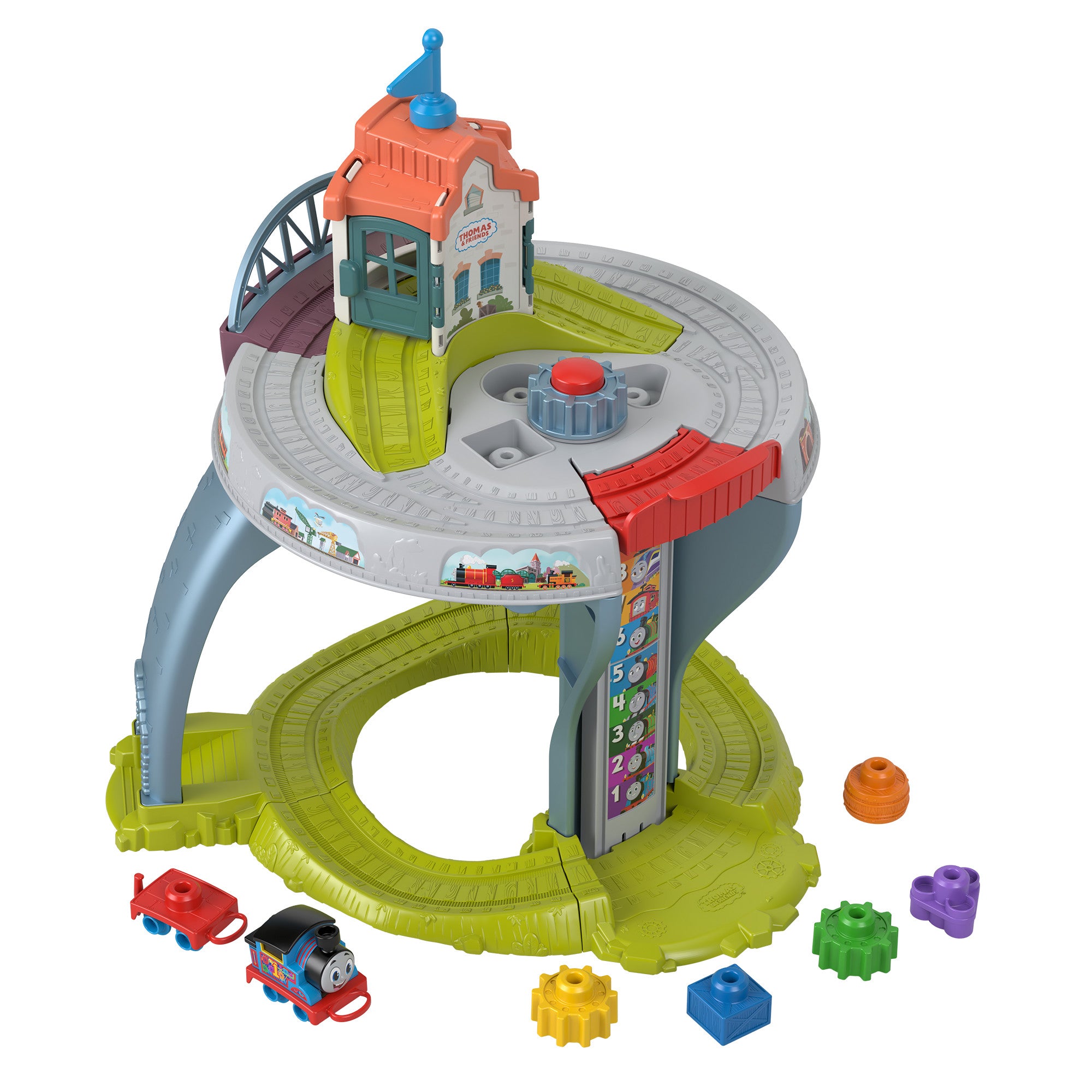 HXP49_eRetail_Assets__without_Feature_Callouts__1.jpg Fisher-Price Thomas & Friends My First Train Table - Image 1