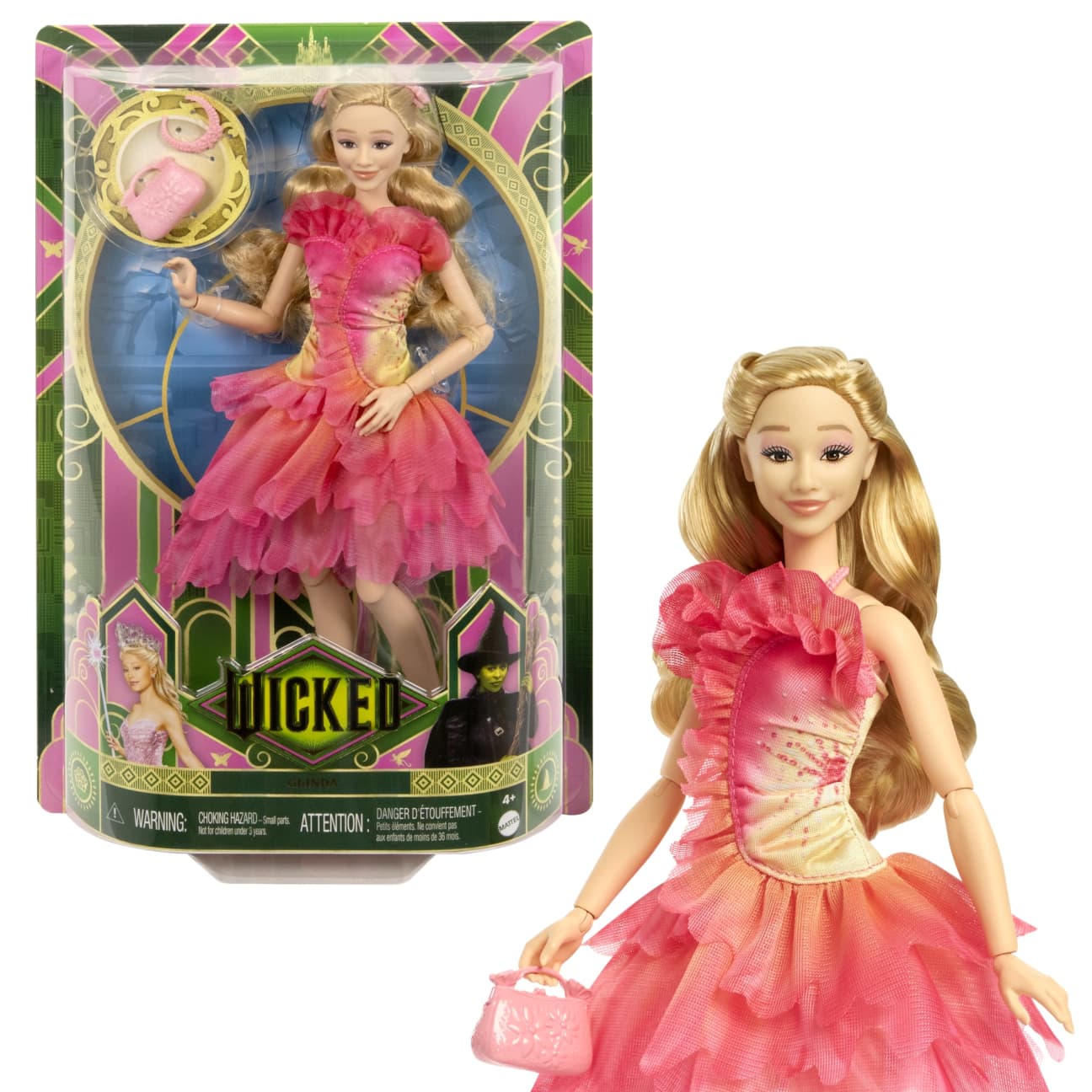 HXT63-WithBox.jpg Wicked Glinda Fashion Doll with Removable Fashions & Accessories - Image 1