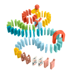 Fisher-Price Wooden Domino Run Playset