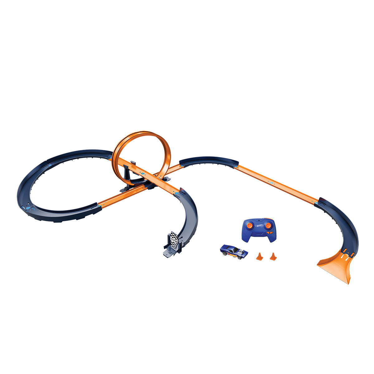 HXX45_OP_24_000.png Hot Wheels Rc Speed Challenge Track Set - Image 1