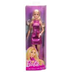 Barbie Fashionistas Doll #230 in Metallic Pink Minidress with Heart Cut-Out - Image 5