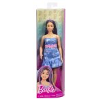 Barbie Fashionistas Doll #231 in Denim Butterfly Dress with Pink Belt, Purple Hair - Image 5