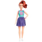 Barbie Fashionistas Doll #232 in Jersey Top and Pleated Purple Skirt - Image 2