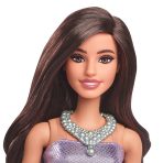 Barbie Fashionistas Doll #234 in Sequinned Purple Dress and Silvery Accessories - Image 2