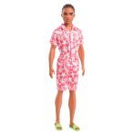 Barbie Fashionistas Ken Doll #235 in Hawaiian Print Jumpsuit with Green Sandals - Image 2