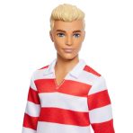 Barbie Fashionistas Ken Doll #241 in Red Striped Top and Pink Shorts with White Sneakers, Blonde - Image 4