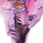 Barbie Deluxe Style Doll #1 in Glossy Pink Barbiecore Dress with Velvet Gloves - Image 4