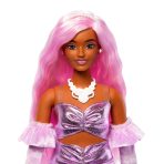 Barbie Deluxe Style Doll #1 in Glossy Pink Barbiecore Dress with Velvet Gloves - Image 3