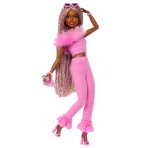 Barbie Deluxe Style Doll #4 in Soft Pink Jumpsuit - Image 2