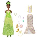 Disney Princess 2-in-1 Stories Tiana Fashion Doll with 2 Snap-On Bodices