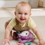 Fisher-Price Sing & Go Purple Monkey Plush Baby Stroller Sensory Toy for Newborns - Image 3