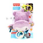 Fisher-Price Sing & Go Purple Monkey Plush Baby Stroller Sensory Toy for Newborns - Image 2