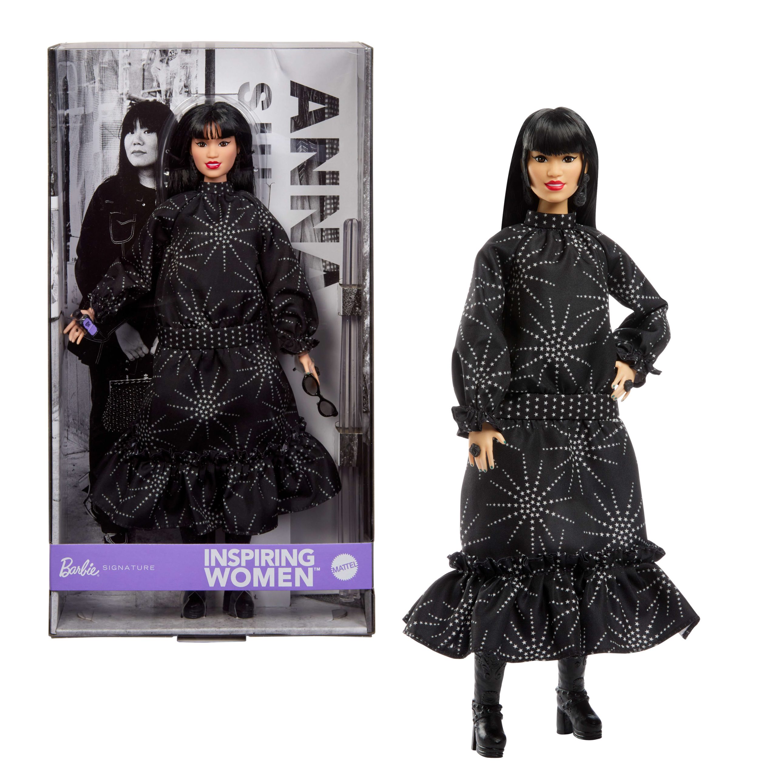 JBJ26_W_25_008_Hero-3000x3000-b6437d6a-a5fc-495e-aa68-363f906bbe22.jpg Barbie Inspiring Women Anna Sui Collectible Doll - Image 1