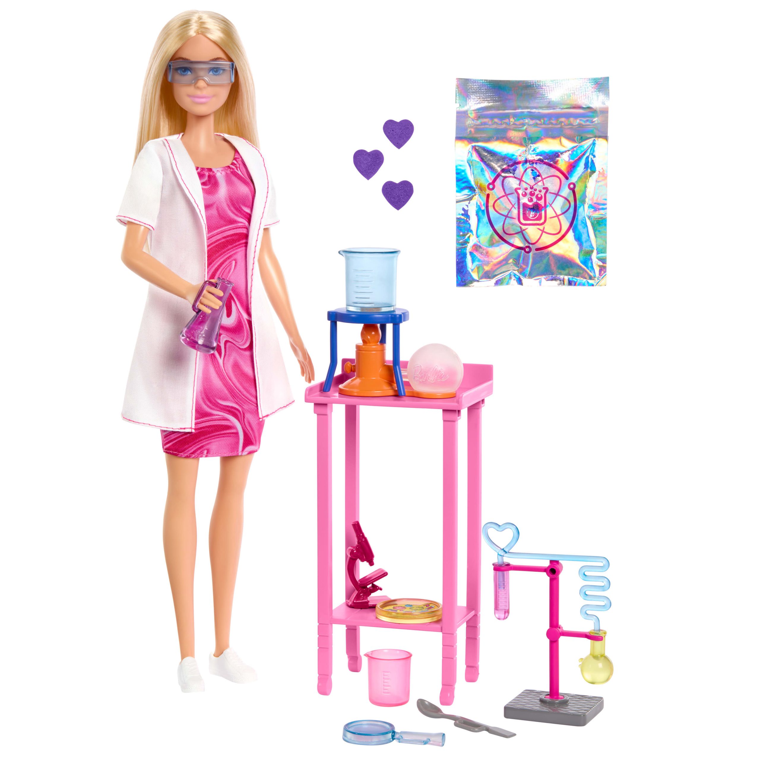 JCR70_eRetail_Assets__without_Feature_Callouts__1.jpg Barbie Scientist Doll and Accessories with Blonde Fashion Doll - Image 1