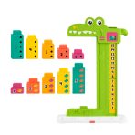 Fisher-Price Adding Alligator Educational Toy with 10 Stacking Blocks for Preschool Kids - Image 2