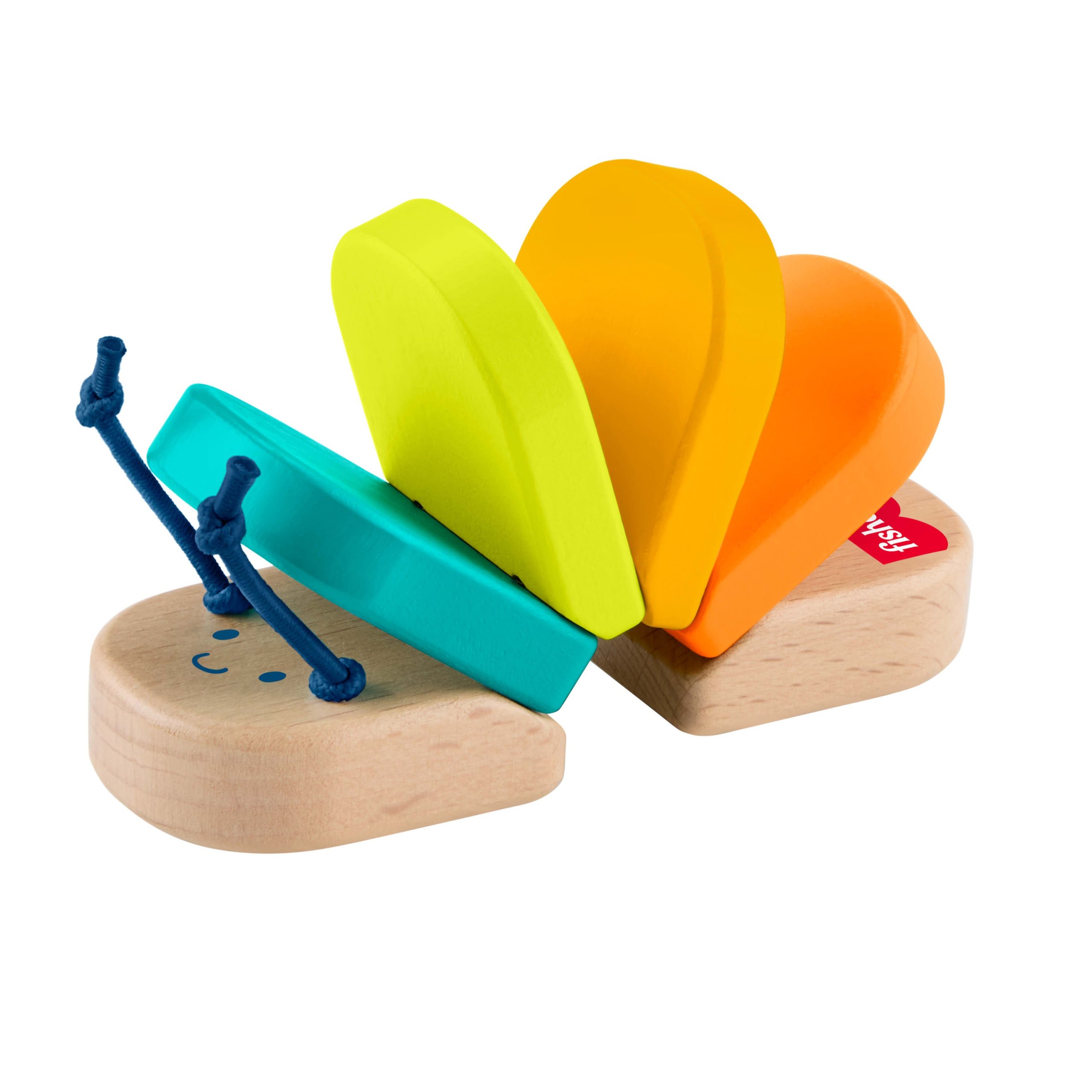 JCY39_eRetail_Assets__without_Feature_Callouts__2.jpg Fisher-Price Wooden Clacker Caterpillar Developmental Activity Rattle Toy for Baby, 1 Wood Piece - Image 1