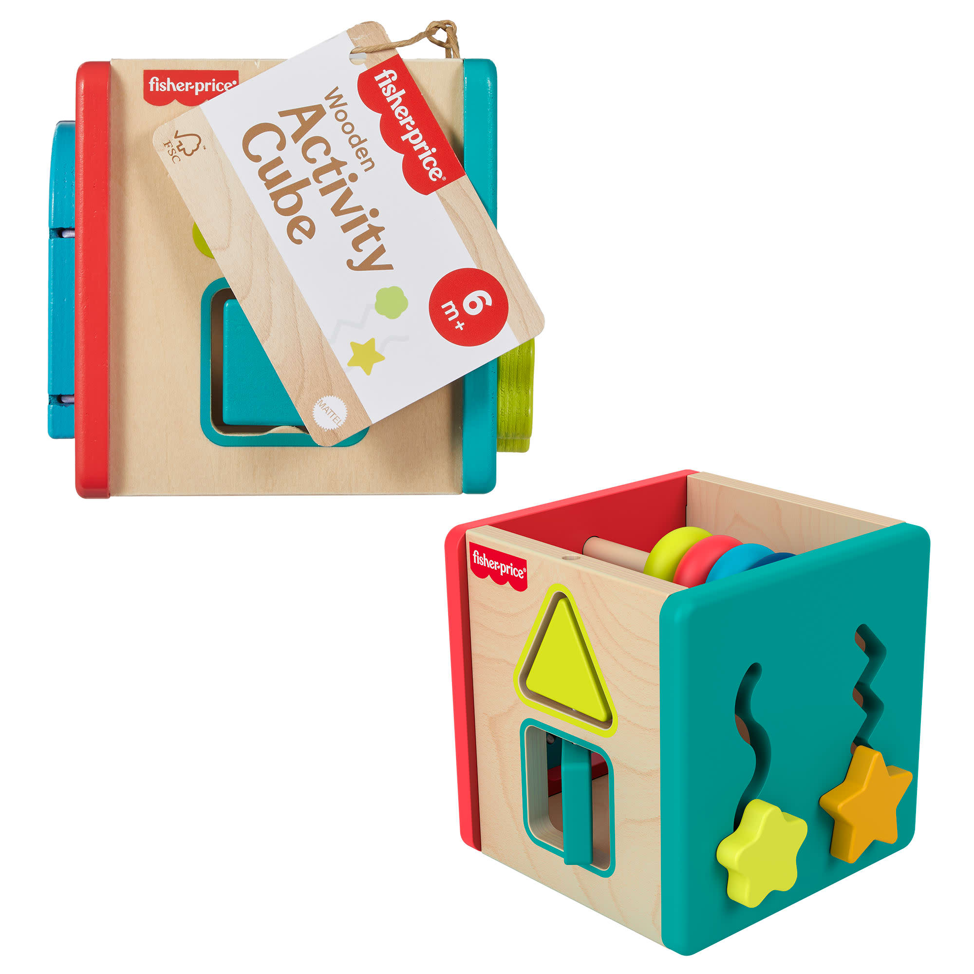 JCY40_eRetail_Assets__without_Feature_Callouts__1.jpg Fisher-Price Wooden Activity Cube - Image 1
