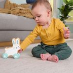 Fisher-Price Wooden Push-Along Bunny Toy Vehicle for Baby Crawling Play - Image 6