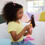 Barbie Flower Magic Mermaid Toy Doll with Surprise Blooming Flowers Feature & Pearl Headband Accessory - Image 7