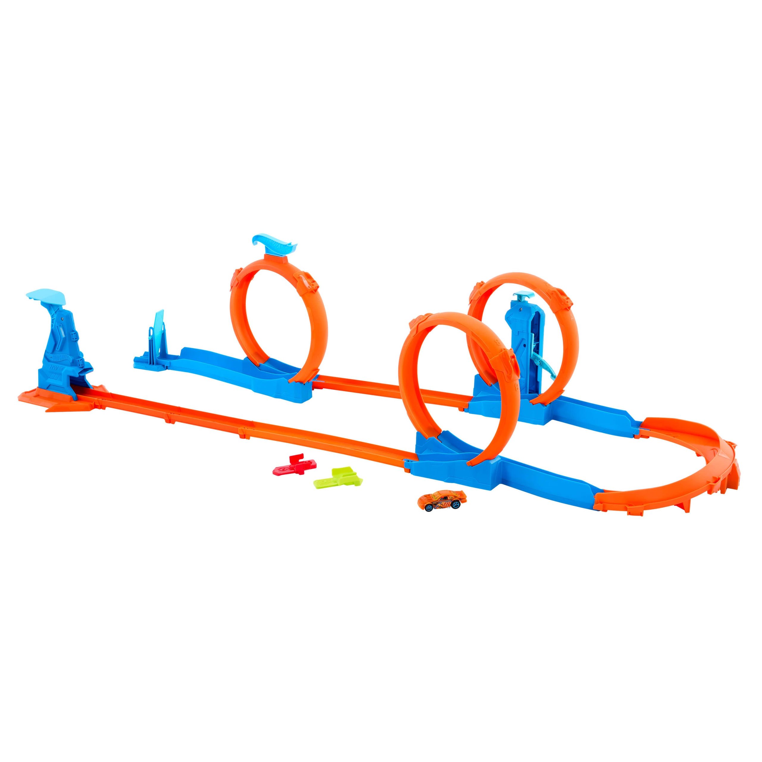 JDW39_eRetail_Assets__without_Feature_Callouts__2.jpg Hot Wheels Track Creator Triple Loop Speed Kit - Image 1