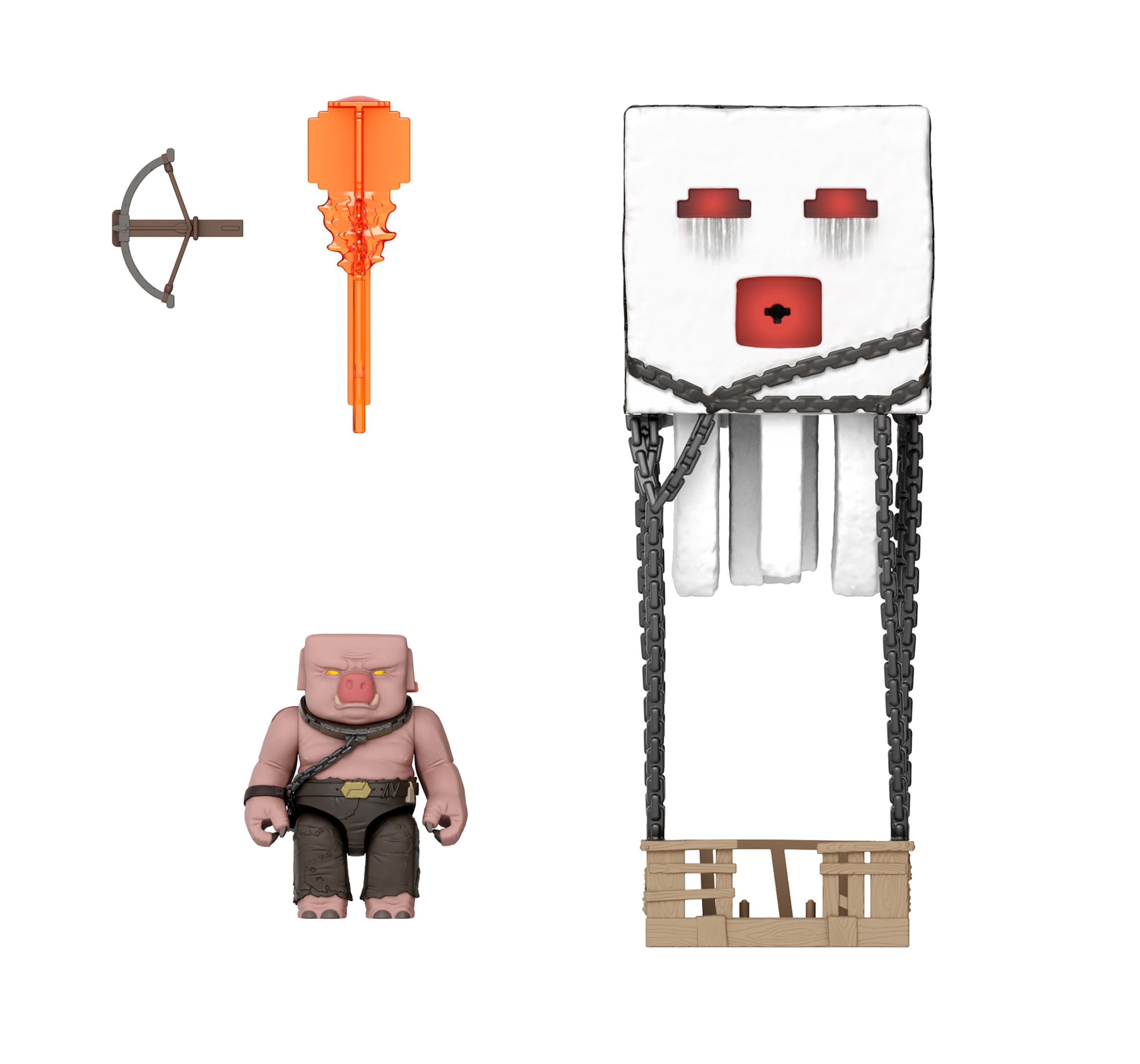 JFB69_eRetail_Assets__without_Feature_Callouts__3.jpg Minecraft Blast Attack Ghast Action Figure Set - Image 1