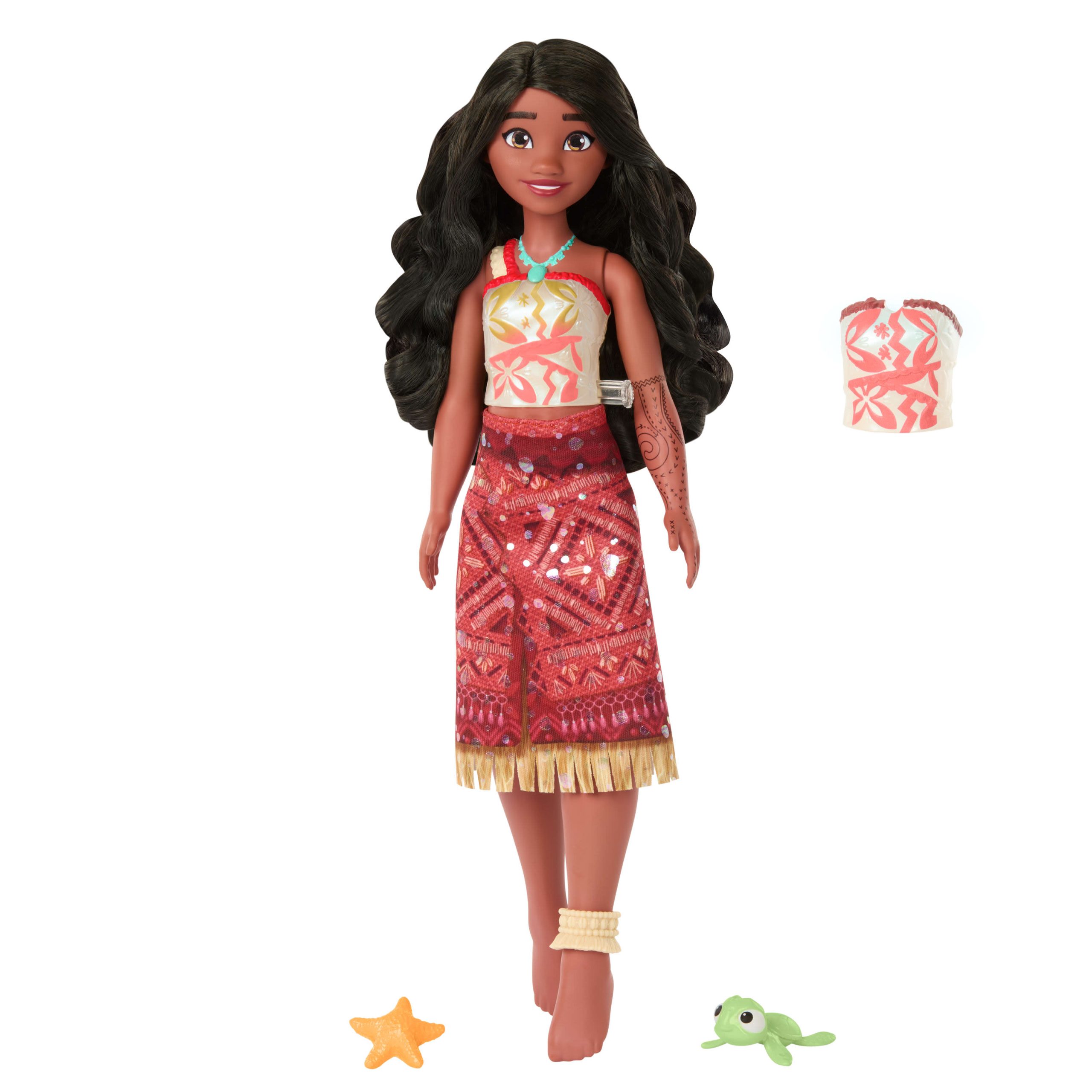 JFF08_eRetail_Assets__without_Feature_Callouts__1.jpg Disney Moana 2 Swimming Tautai Moana Doll - Image 1