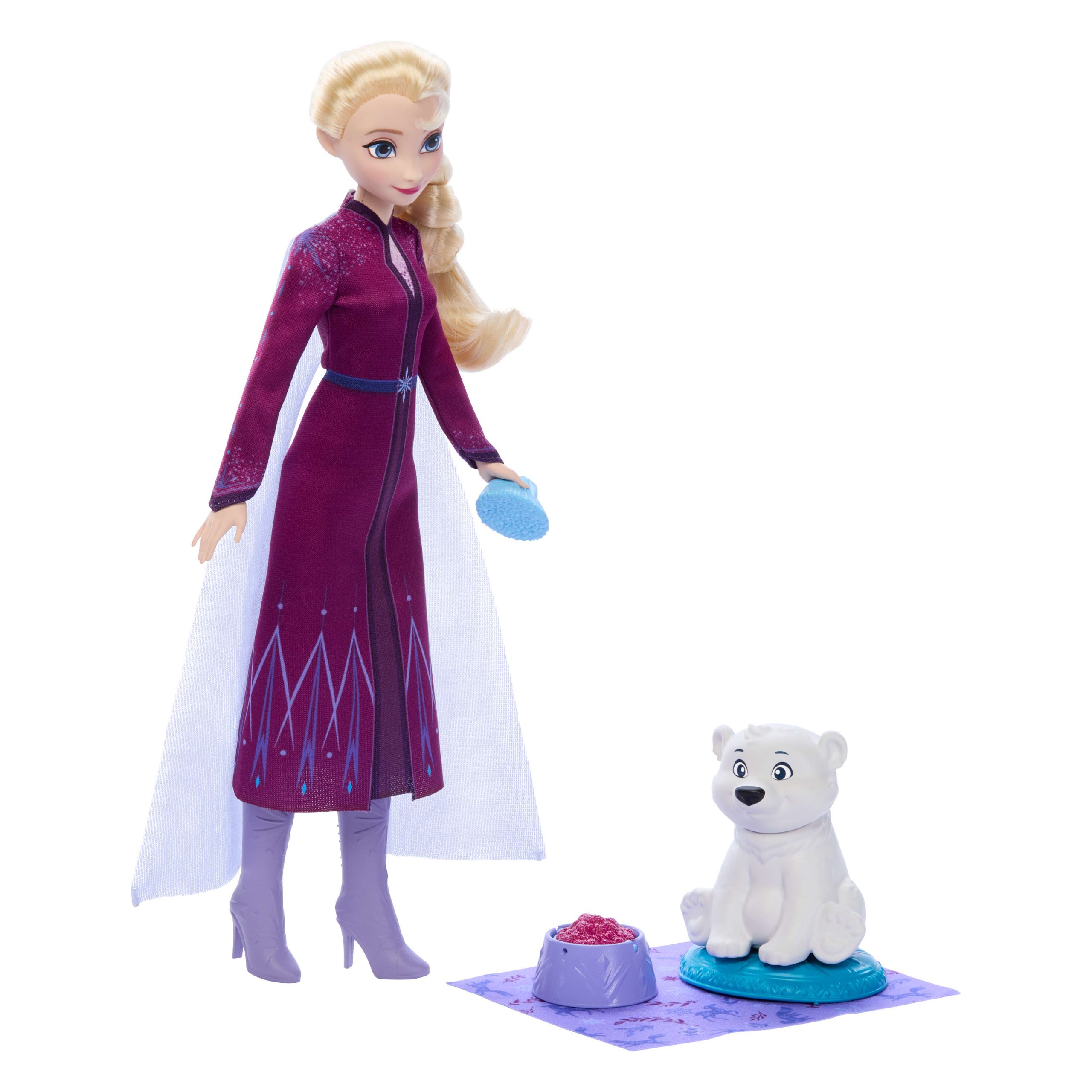 JFG16_eRetail_Assets__without_Feature_Callouts__1.jpg Disney Frozen Elsa Doll & Bear Cub - Image 1